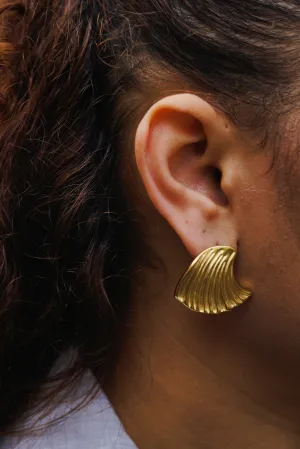 Wave Earrings - Goud