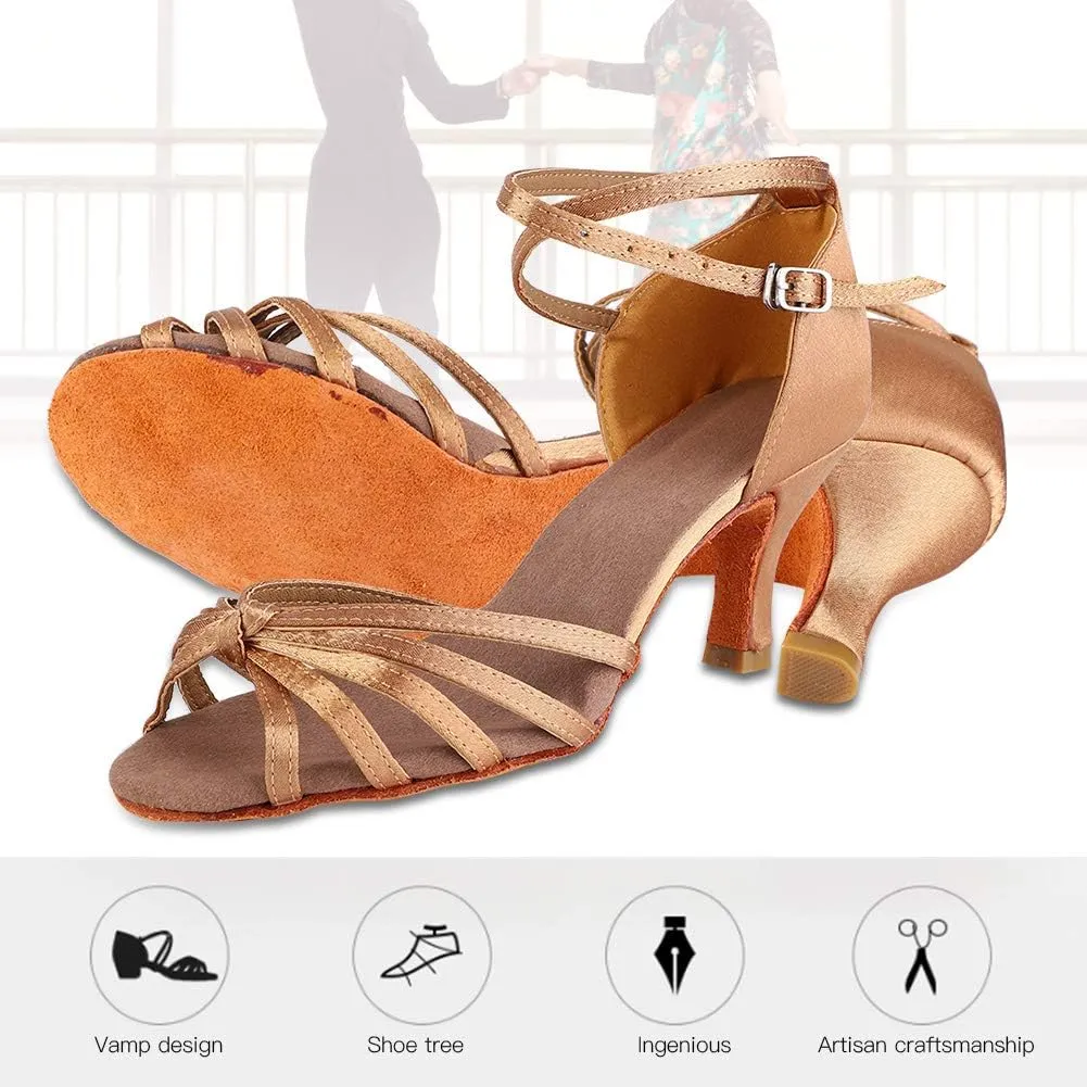 Womens Latin Dance Shoes,Soft Comfortable Latin Shoes Fashion Dance ChA cha Shoe for Women