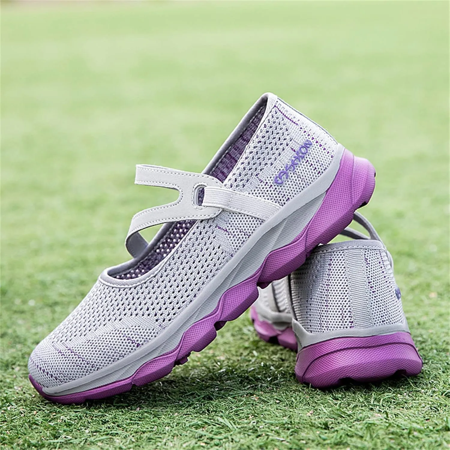 Womens Running Shoes Ladies Fashion Colorblock Mesh Breathable Non Slip Soft Sole Casual Tennis Workout Walking Sneakers