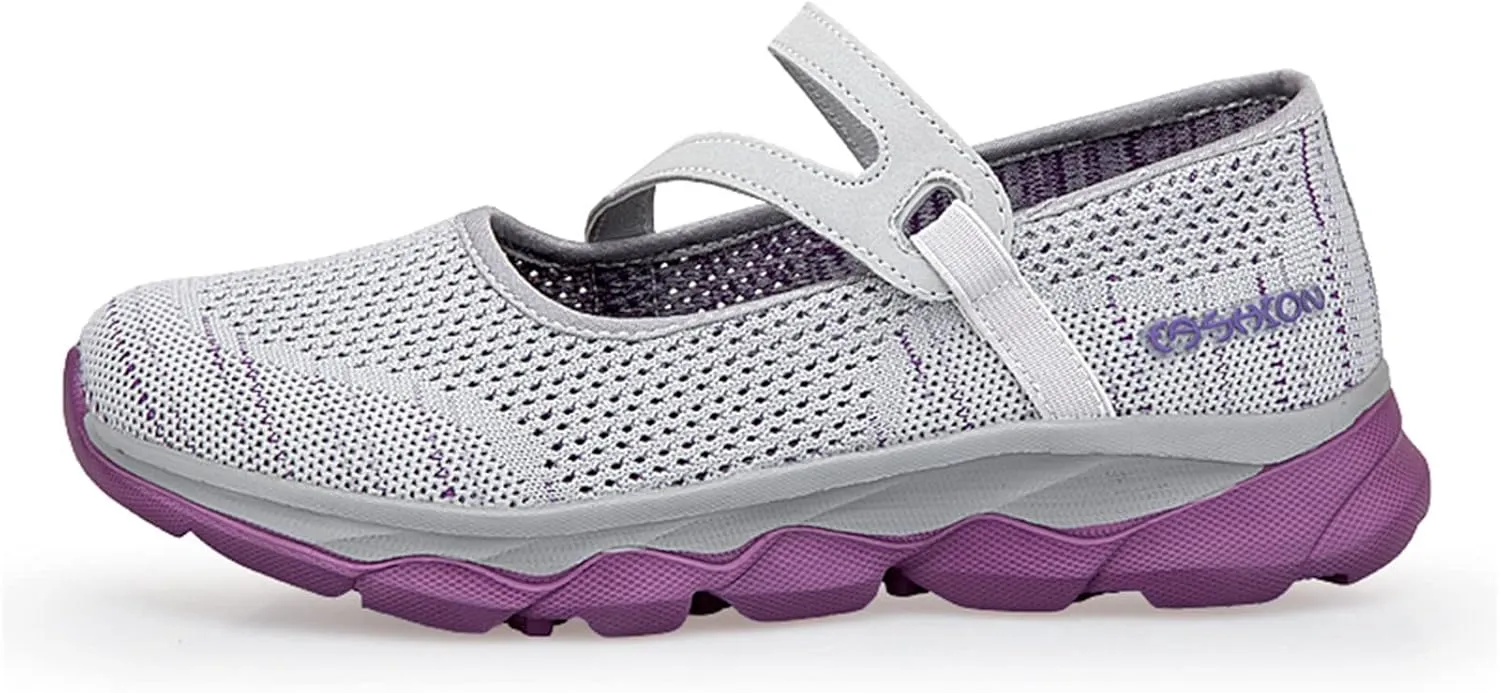Womens Running Shoes Ladies Fashion Colorblock Mesh Breathable Non Slip Soft Sole Casual Tennis Workout Walking Sneakers