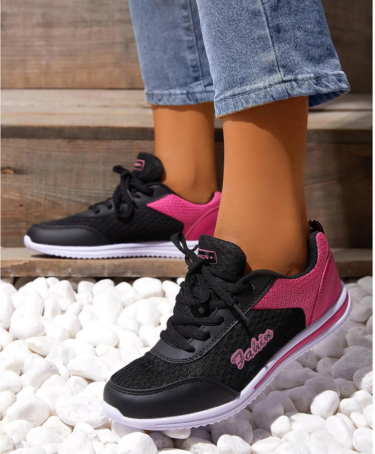 Womens Slip on Walking Shoes Comfort Lightweight Breathable Walking Shoes Women Wide Women's Casual Shoes White Sneakers Steel Toe Tennis Shoe Trainers Shoe