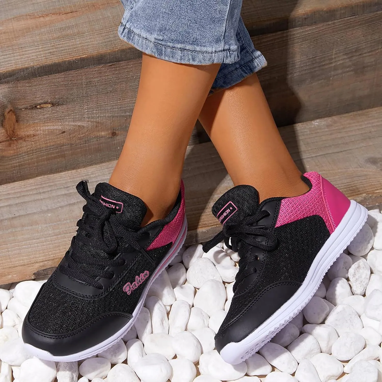 Womens Slip on Walking Shoes Comfort Lightweight Breathable Walking Shoes Women Wide Women's Casual Shoes White Sneakers Steel Toe Tennis Shoe Trainers Shoe